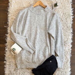 EUC a new day Women's Light Gray Heather Knit Mockneck Sweater XS